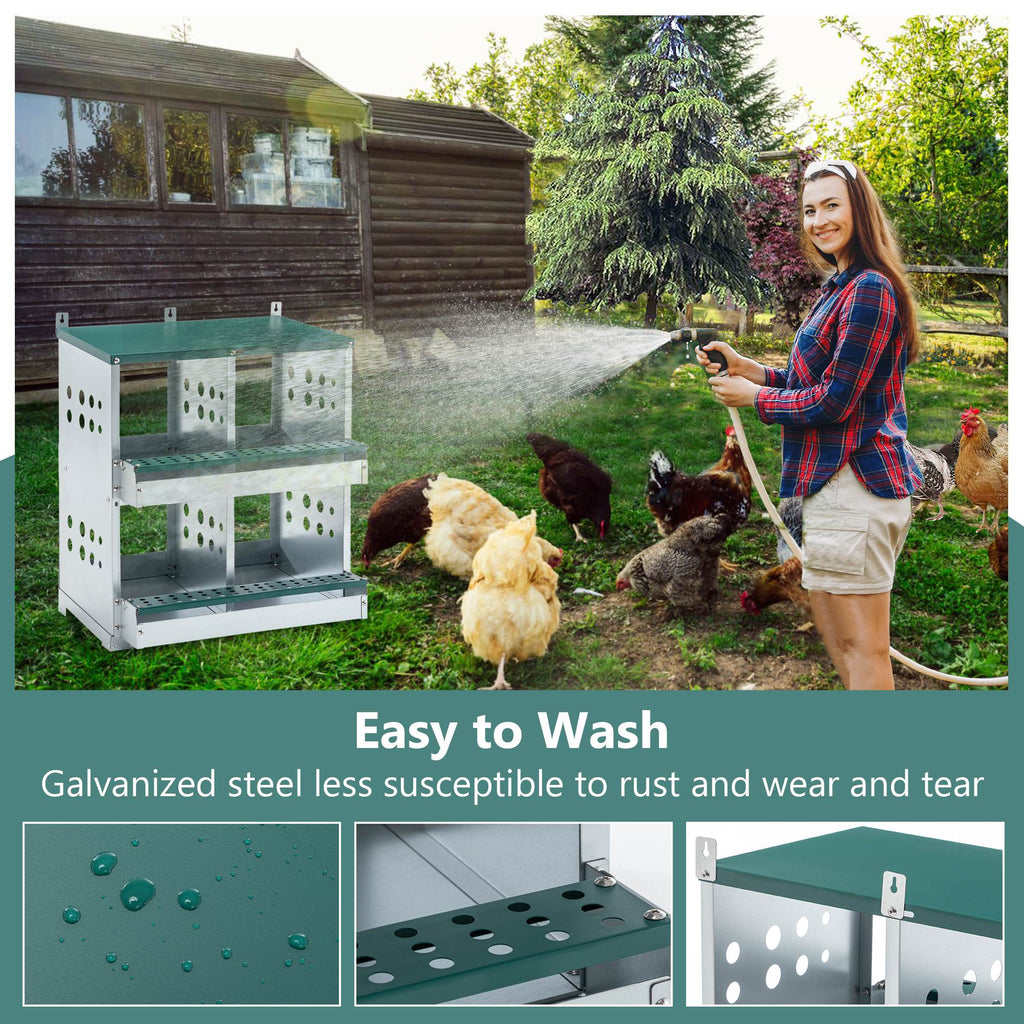 4-Compartment Wall-Mount Chicken Nesting Box - product image 5