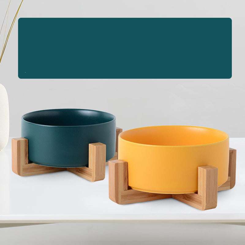 Double Ceramic Cat and Dog Bowl - product image 4