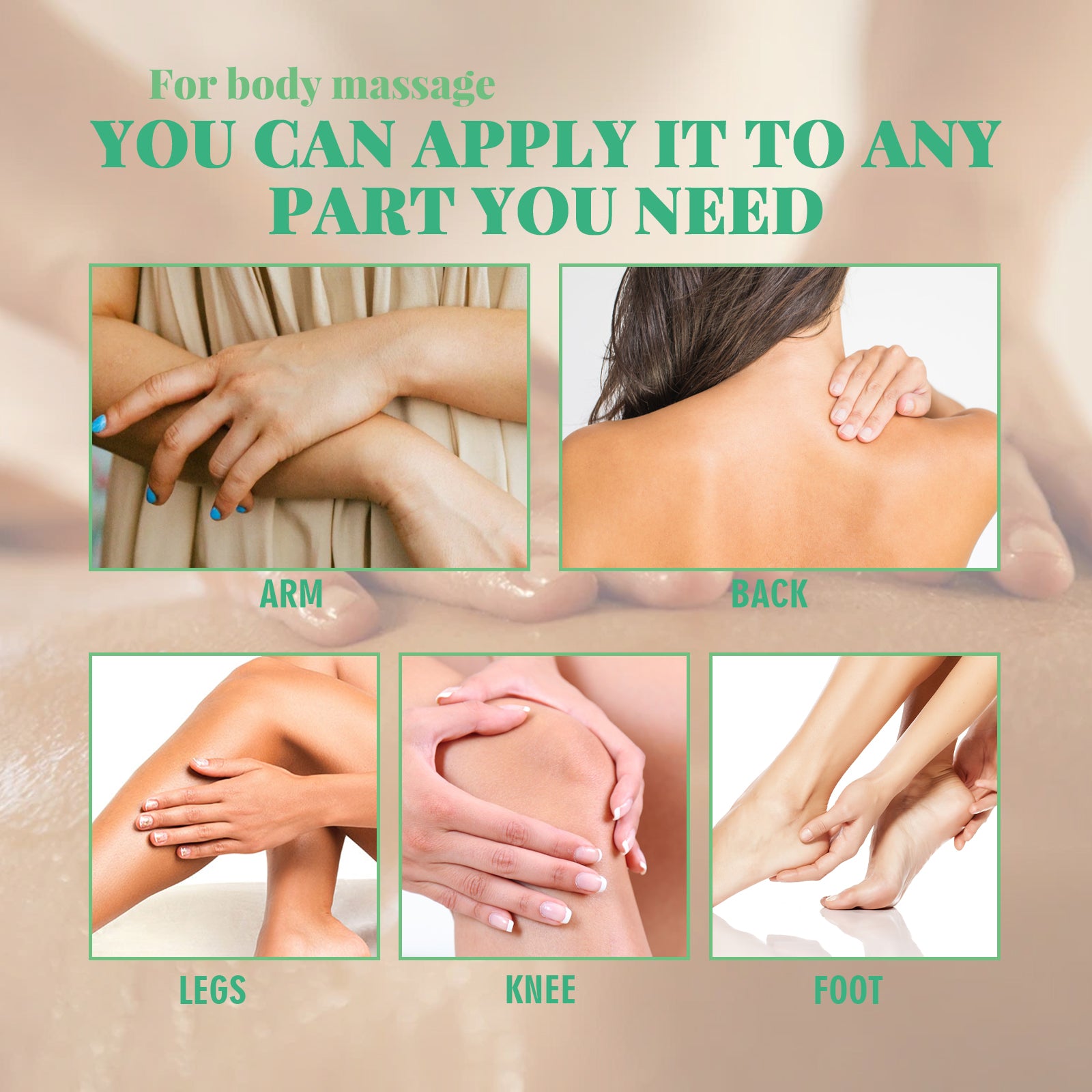 OCEAURA Tea Tree Essential Oil, Body Moisturizing Soft And Smooth Skin Refreshing And Relaxing Muscle Massage Treatment