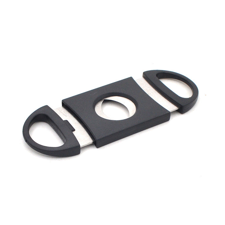 Stainless Steel Plastic Handle Simple Cigar Scissors Cigar Cutter Metal Cigar Scissors