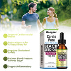 Googeer Cardio Pure Black Seed Oil, Body Maintenance Balance Blood Lipids Sugar Soothing Body Care Oral Drops