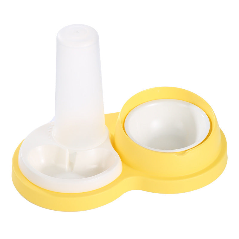 Double Cat and Dog Feeding Bowl, Neck-Support Design - product image 2
