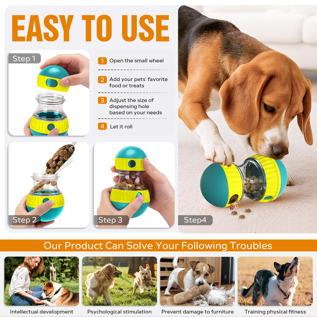 Adjustable Dog Puzzle Treat Ball and Slow Feeder Toy - product image 5