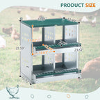 4-Compartment Wall-Mount Chicken Nesting Box - product image 2