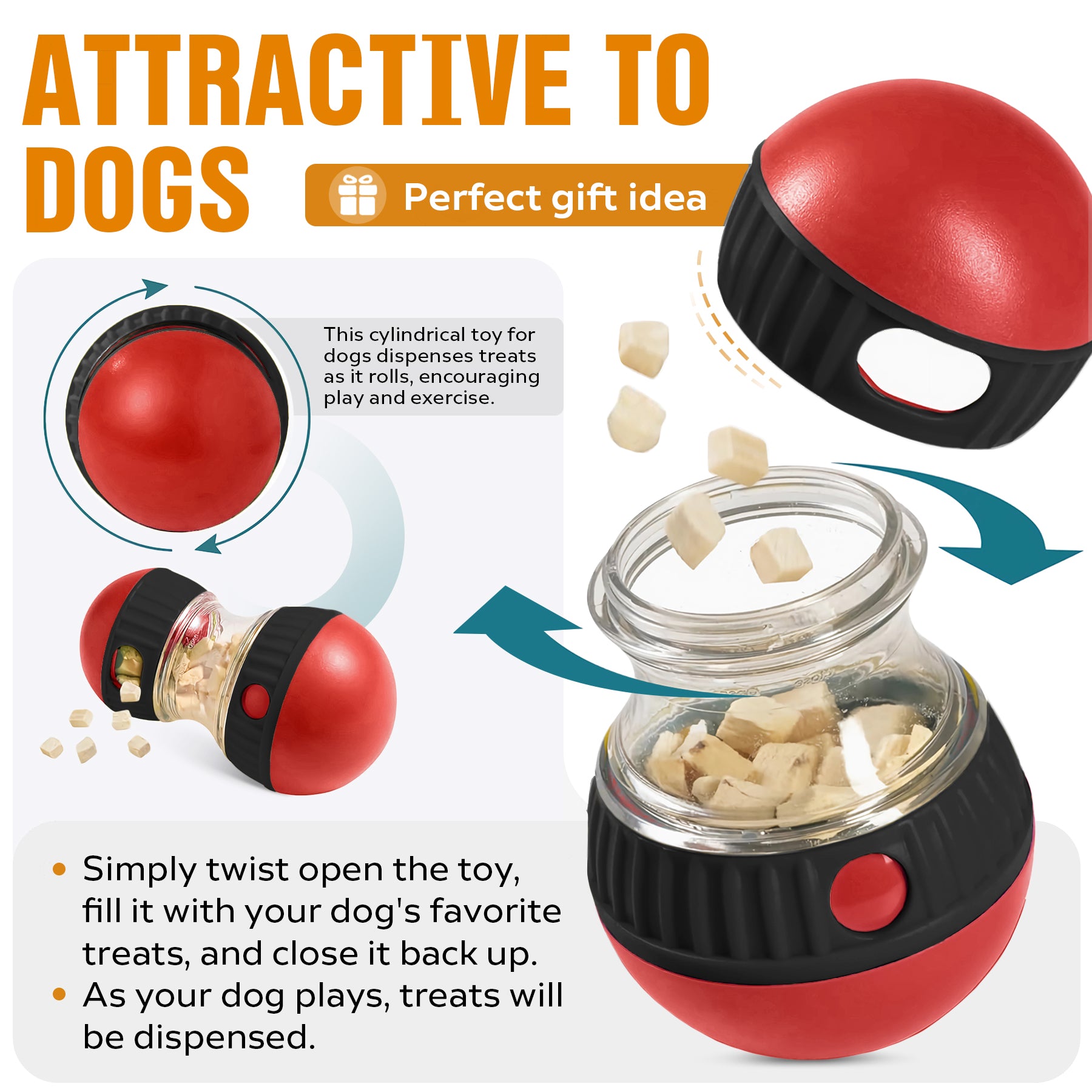 Adjustable Dog Puzzle Treat Ball and Slow Feeder Toy - product image 7