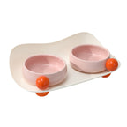 Elevated Double Ceramic Cat Bowl with Non-Slip Stand - product image 5