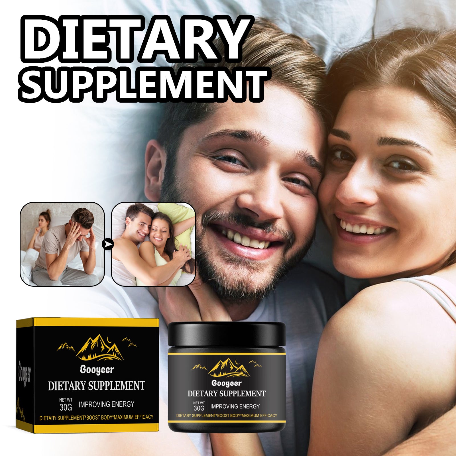Googeer Dietary Supplement, Relieve Physical Discomfort Rejuvenate Body Health Care Agent