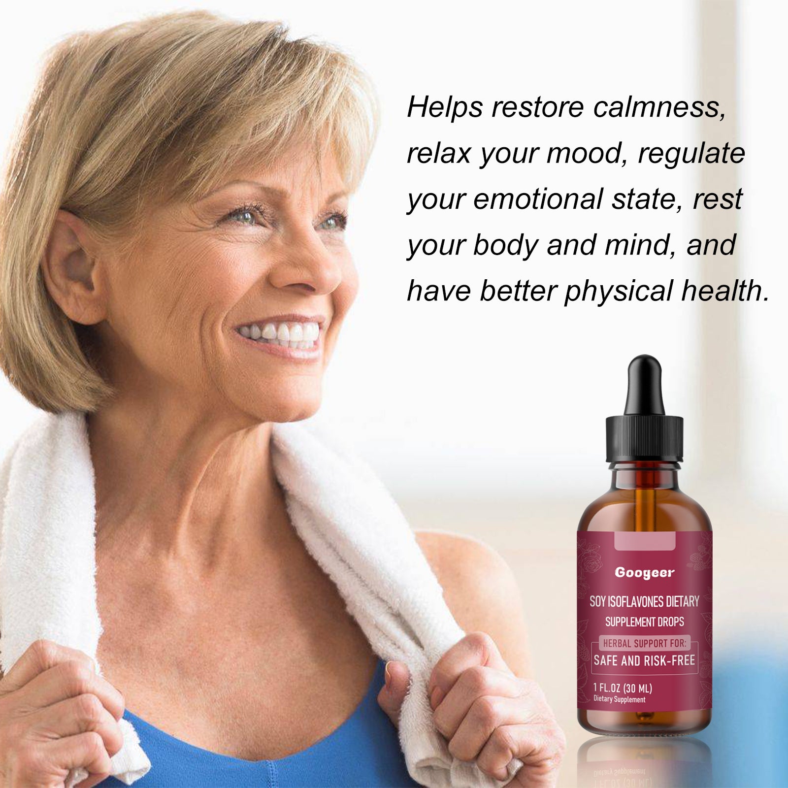 Googeer Supplement Drops, Relieve Women's Physical Discomfort And Relax Physical And Mental Stress Physical Health Care