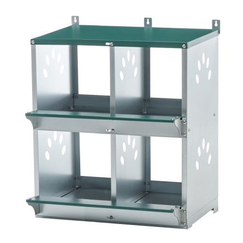 4-Compartment Metal Chicken Nesting Box for Hens - product image 3