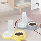 Double Cat and Dog Feeding Bowl, Neck-Support Design