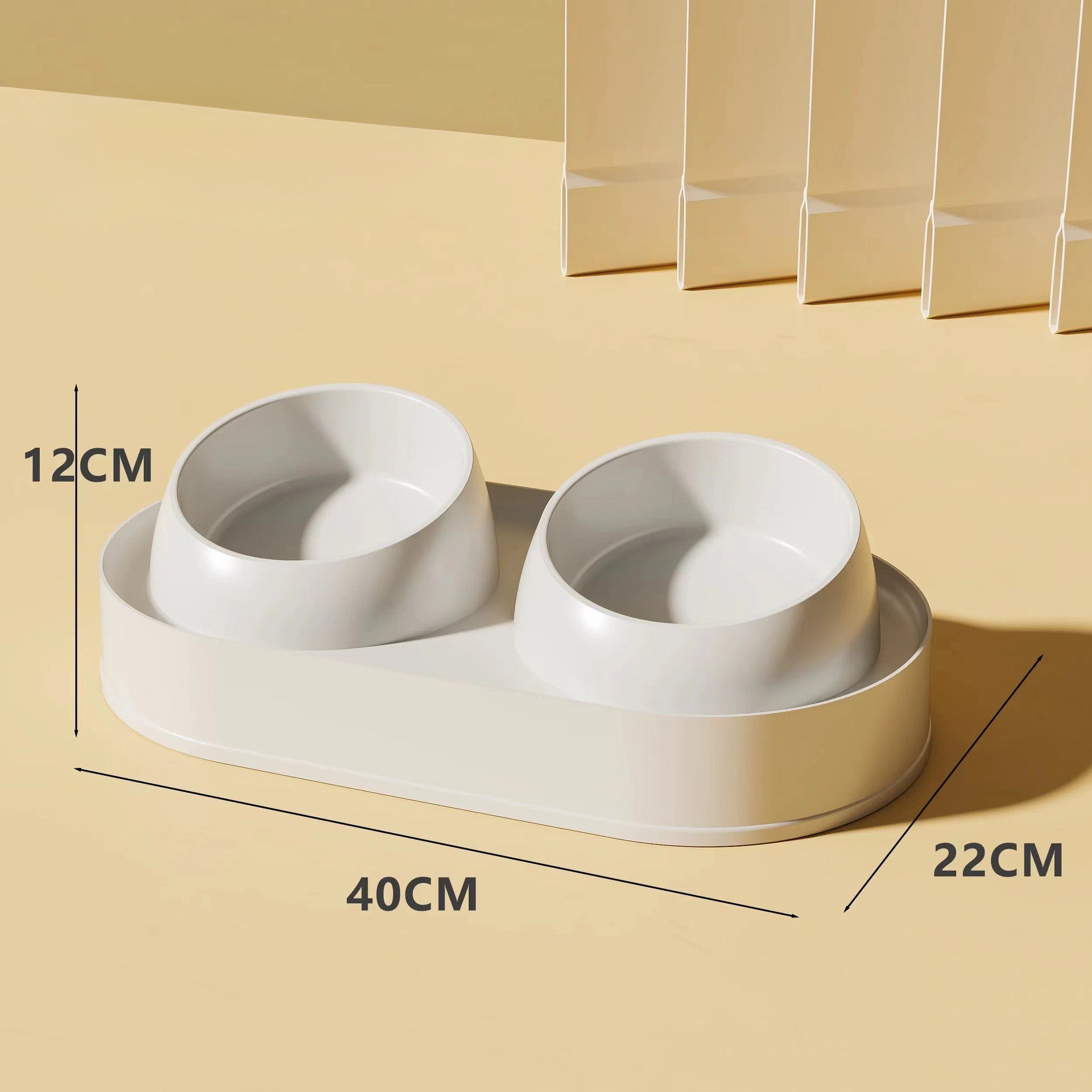 Elevated Tilted Double Pet Bowl for Cats and Dogs - product image 4