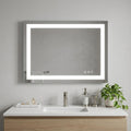 36" Lighted Frameless Bathroom Vanity Mirror