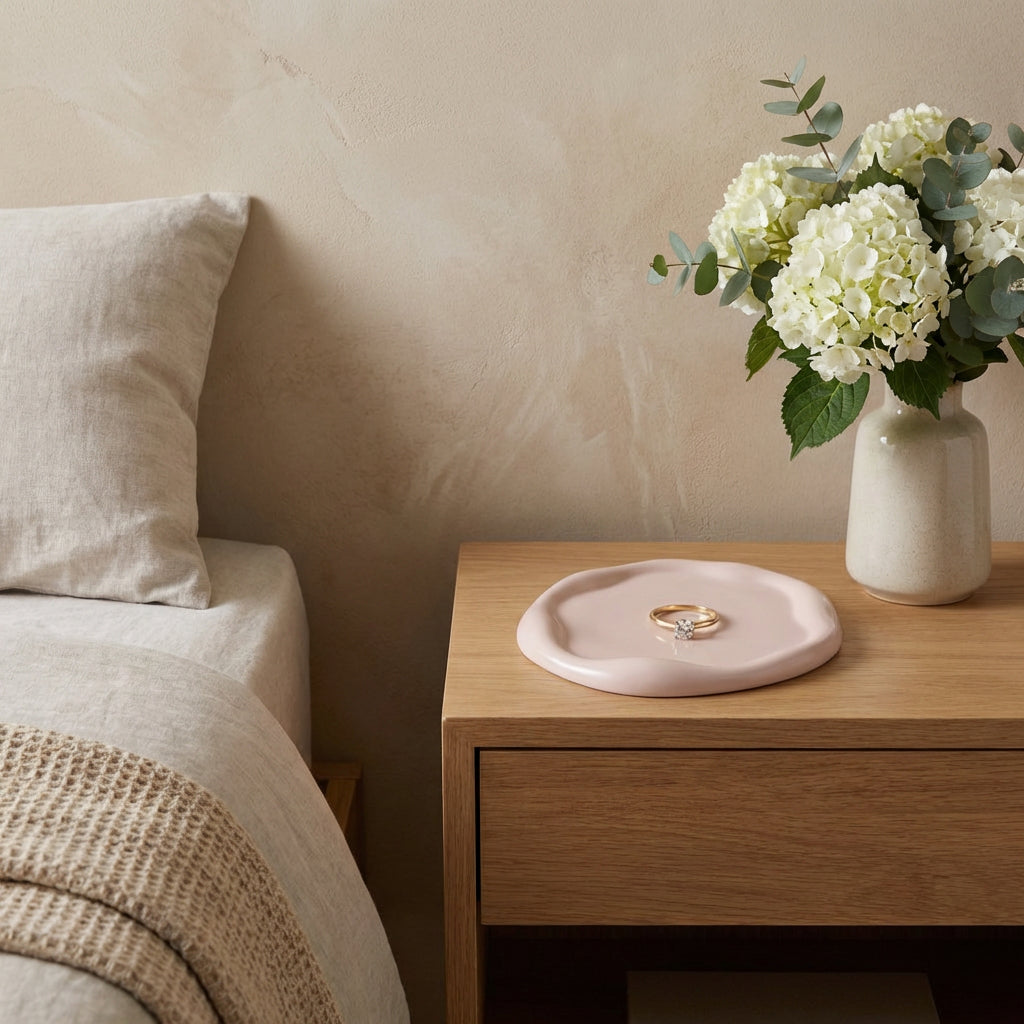 Resin Handmade Round Trinket Tray