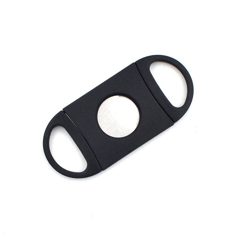 Stainless Steel Plastic Handle Simple Cigar Scissors Cigar Cutter Metal Cigar Scissors