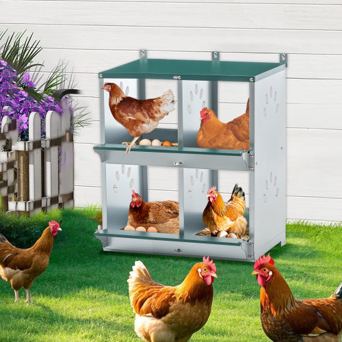 4-Compartment Metal Chicken Nesting Box for Hens - product image 5
