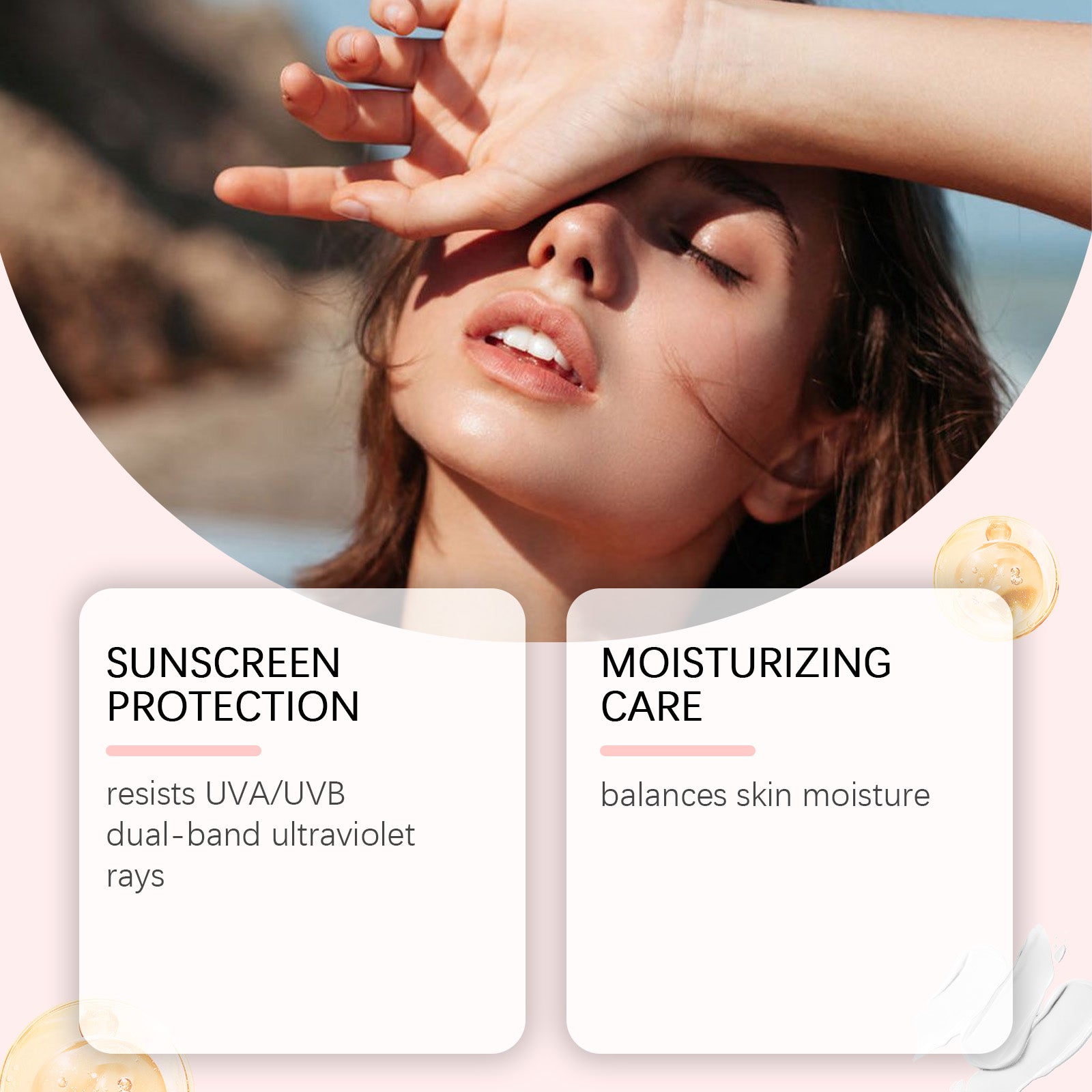 OceAura Body Protection Spray, Summer Outdoor Uv Protection Moisturizing Refreshing Non-Sticky Spray