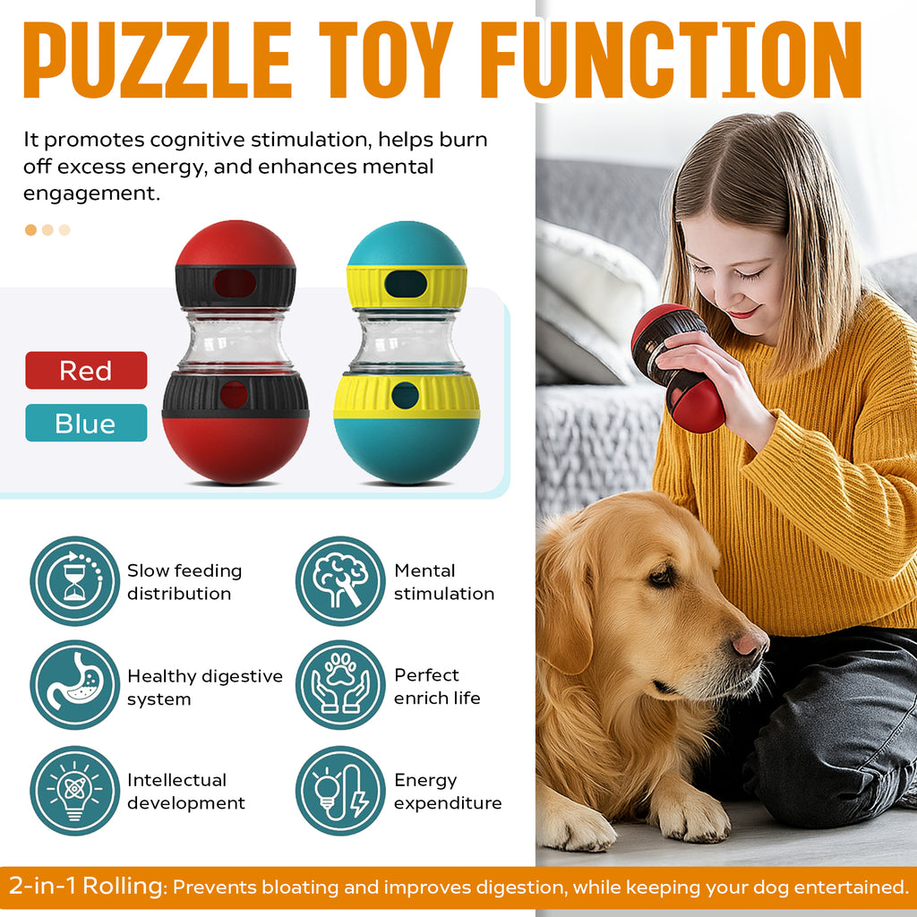 Adjustable Dog Puzzle Treat Ball and Slow Feeder Toy - product image 6