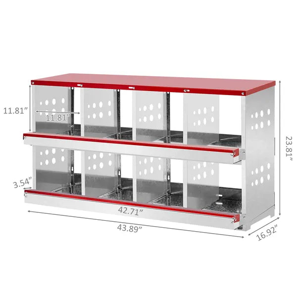 8-Compartment Roll-Out Chicken Nesting Box - product image 3
