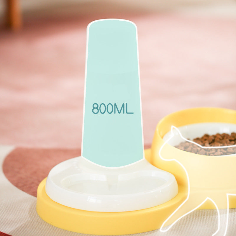 Double Cat and Dog Feeding Bowl, Neck-Support Design - product image 5