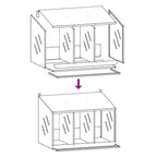 3-Compartment Olive Green Chicken Nesting Box - product image 9