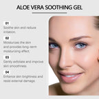 OceAura Aloe Vera Leaf Soothing Gel, Moisturizing Gentle And Comfortable Skin Moisturizing And Hydrating Skin Care Gel