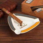 COHIBA Cigar Ashtray Gadgets Home Portable Ceramic 3 Cigars Ash Tray Tobacco Cigarette Ashtrays Holder