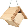 Hand Crafted Pine Wood Hanging Bird House for Carolina Wrens - Made in USA