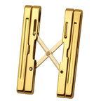 Cigar shelf pure copper gold-plated folding shelf portable cigarette holder simple