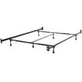 California King Heavy Duty Metal Bed Frame with Headboard Footboard Brackets