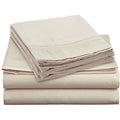 King size 4-Piece Sheet Set in Beige Cream Brushed Microfiber