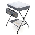 Grey Folding Wide Nursery Diaper Baby Changing Table
