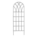 60-inch Gothic Arch Top Metal Wall Trellis for Home Garden