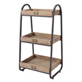Industrial Freestanding 3-Tier Bathroom Storage Shelving Unit