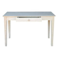 Unfinished Solid Wood Desk Laptop Computer Writing Table with Drawer