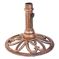 Bronze Finish Outdoor Cast Iron Patio Umbrella Base