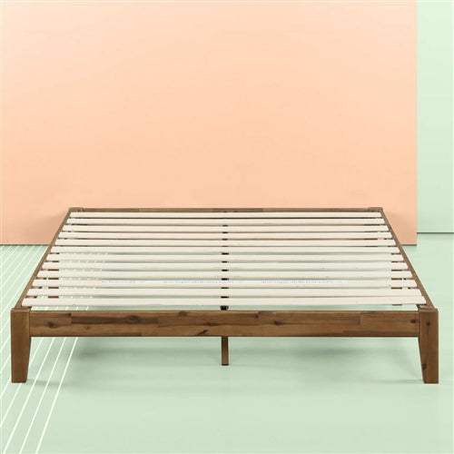 King Simple Modern Solid Wood Platform Bed Frame - 700 lb. Weight Capacity