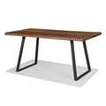 Farmhouse Oak Industrial Dining Table
