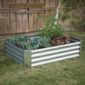 Industrial Farmhouse Steel Raised Garden Bed Metal Planter with Lining