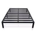 Full size Metal Platform Bed Frame with 3.86 inch Wide Heavy Duty Steel Slats
