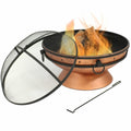 Cauldron Steel Wood Burning Fire Pit with Spark Screen