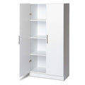 White Storage Cabinet Utility Garage Home Office Kitchen Bedroom