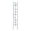 6-Ft High Narrow Garden Trellis in Metal Sprouting Twig Leaf