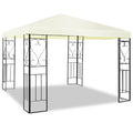 10 x 10 Ft Outdoor Steel Frame Gazebo Shelter with Waterproof Polyester Canopy