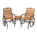 Modern FarmHome 3 Piece Glider Chairs Set with Side Table