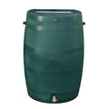 Green 50-Gallon Rain Barrel in UV Resistant Plastic w/ Brass Spigot