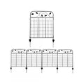 4 Pack Steel Foldable Garden Fence Floral Staked Trellis Panel Animal Barrier