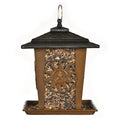 Heavy Duty Lantern Style Bird Feeder with Four Wide Perching Areas