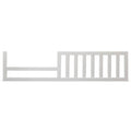 SF Home Solid Wood Toddler Bed Rail in White Finish - Crib Sold Separately