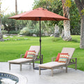 9-Ft Patio Umbrella in Terracotta with Metal Pole and Tilt Mechanism