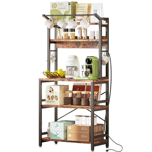 Modern Heavy Duty Baker's Rack Kitchen Living Room Office Shelving Unit